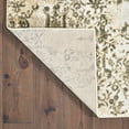thumbnail image 4 of HomeRoots 508377 6 x 9 ft. Gray & Gold Abstract Power Loom Stain Resistant Rectangle Area Rug, 4 of 7