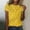 Yellow, variant on QUNYINEY Pullover Women's T-Shirts Bee Short Sleeve Crew Neck Casual Tops Loose Spring Tops for Women