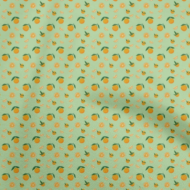 oneOone Cotton Silk Light Green Fabric Coffeeinated & Vaccinated Craft Projects Decor Fabric Printed By The Yard 42 Inch Wide