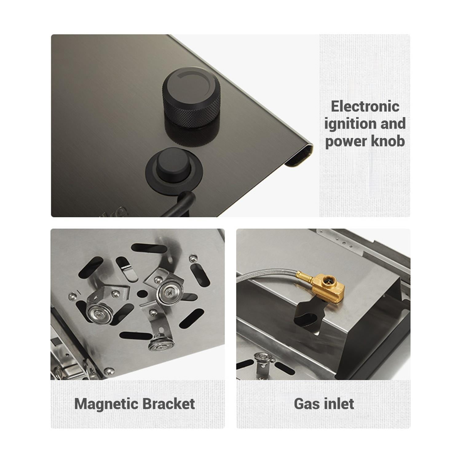 Naturehike, Portable Folding 304 Stainless Steel Gas Stove, Camping stove, outdoor stove, 4000W High Firepower, IGT gas stove.