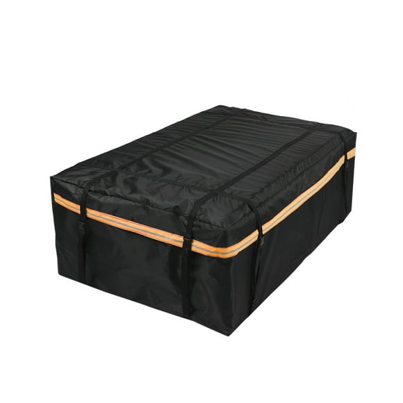 Lyrlody Cargo Car Roof Cargo Carrier with Night Reflective Strip Universal Luggage Storage Cube for Travel Camping