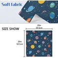 thumbnail image 7 of GZHJMY Space Planet Cloth Napkins Set of 4, Reusable Washable Oversized Table Napkins for Family Wedding Dinner Party Home Decor, 20 Inch Decorative Washcloths, 7 of 7