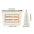thumbnail image 2 of Grandma Gift Makeup Bag Mothers Day Birthday Gift Grandma To Be Gift Pregnancy Announcement Gift for Future Grandma from Granddaughter Grandson Moms Get Promoted to Nana Gift Cosmetic Travel Bag, 2 of 7