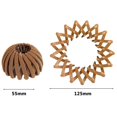 thumbnail image 2 of Vogacara 2 uds. Bandas para el pelo de nido de pájaro resistentes al desgaste, soporte para cola de caballo extensible portátil, horquillas para el pelo Cuidado del cabello Café Vogacara CE008916-04, 2 of 6