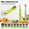 thumbnail image 2 of MEKBOK Stainless Steel Melon Baller & Fruit Tool Set - Tomato Corer, Kiwi Peeler, Watermelon Slicer, Potato Digger, 2 of 7