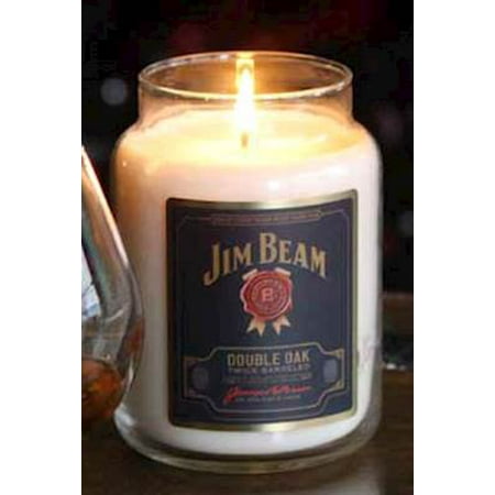 Double Candle - DOUBLE OAK JIM BEAM 26 oz Scented Jar Candle by Candleberry