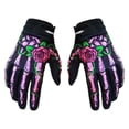 thumbnail image 4 of Guantes de motocicleta con patrón de huella de esqueleto, guantes de ciclismo, guantes de equitación, completo TallaXL, 4 of 8