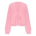 thumbnail image 3 of Roncen Women's Casual Long Sleeve Cardigan Sweater - Tie-Waist Knit Open Front Cover-Up - Lightweight Layering Piece for Spring Fall, Comfortable Everyday Wear, 3 of 8