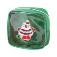 thumbnail image 2 of Juego de neceseres navideños transparentes - Organizador de artículos de tocador de viaje con bordado festivo de Papá Noel y árbol Un neceser de maquillaje, 2 of 9