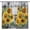 Style-6, variant on Sunflower Curtains, Rustic Sun Flower on Wood Window Treatments for Living Room, Yellow Floral Blackout Farmhouse Country Drapes 2 Panel Sets,42x54 Inch