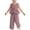 Red, variant on Umfun Toddler Girls 2 Piece Outfits, Gingham Ruffle Sleeveless Top Wide Leg Pants Set, Cute Summer Wear