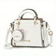 thumbnail image 5 of Letter Decor Hand Satchel Bag, Stylish Shoulder Zipper Bag With Mini Coin Purse, Crossbody Bag For Work, 5 of 5