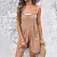 thumbnail image 5 of Valcatch Jumpsuits for Women 2024 Casual Summer Shorts Overalls Button Up Comfy Rompers Sleeveless Jumpers with Pockets, 5 of 9