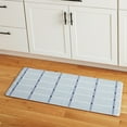 thumbnail image 3 of TOWN & COUNTRY BASICS Comfort Plus Windowpane Plaid Anti Fatigue Comfort Mat, Kitchen Mat, Standing Desk Mat, Dorm Room Rug, Non-Slip Backing, Blue, 18"x39", 3 of 12