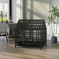 52 Inch Heavy Duty Indestructible XL Dog Crate Steel Escape Proof