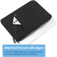 thumbnail image 4 of 13.6 Inch Laptop Case compatible with MacBook Air M2 u0026 MacBook Pro 13.3 Inch (Black) - Compatible with Apple, 4 of 5