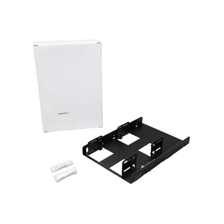 CORSAIR - Dual SATA Drive Enclosure for 2.5" Solid-State Drives - Black