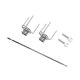 thumbnail image 4 of Tenedor giratorio para pollo asado, tenedor para asar, herramienta de cocina práctica, soporte Universal para pavo, Kit de para parrilla para 34cm, 4 of 8