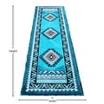 thumbnail image 4 of BizChair Southwest Native Decor, Runner Area Rug Turquoise (2 Feet X 7 Feet), 4 of 6