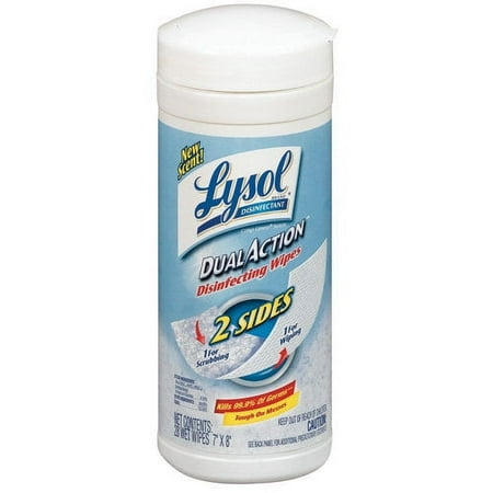 Lysol Dual Action Crisp Linen Disinfecting Wipes, 28 Count