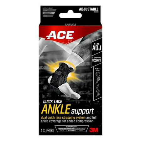 ACE Brand Quick Lace Ankle Support, Adjustable