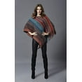 thumbnail image 6 of StylesILove Women Autumn Winter Knitted Zig-Zag Pullover Fringe Poncho Sweater Soft Wrap Cape Lightweight Shawl (Red), 6 of 6