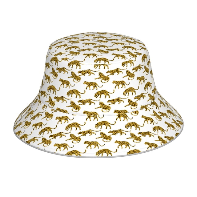Balery Leopard Print Sombreros para el sol para hombre y mujer, sombrero de pescador con UPF 50+