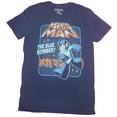 thumbnail image 1 of Mega Man Graphic Blu Bomber Navy Adult T-Shirt, 1 of 2