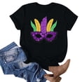 thumbnail image 5 of TIMIFIS T-Shirts pour Femmes Été Décontracté Coupe Classique Manches Courtes Col Rond T-Shirt Ample Imprimé Graphique Carnavals, 5 of 5