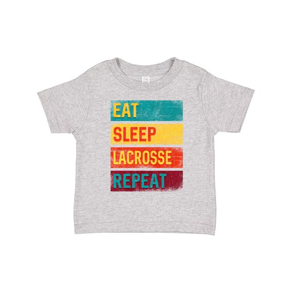 Inktastic Lacrosse Player Eat Sleep Lacrosse Repeat Boys or Girls Toddler T-Shirt
