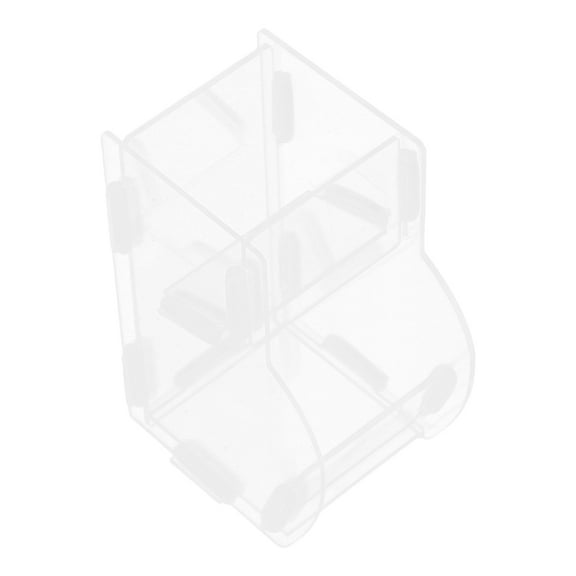 Raindrops Hamsters Feeder Small Animals Automatic Dispenser Acrylic Clear Pet Food Storage Bowl for Dwarf Hamster Gerbils Mice )
