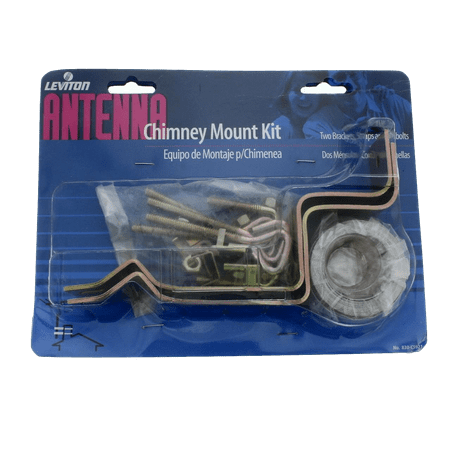 - Leviton Chimney Strap Mount Bracket for Roof Antenna Mast 10-Ft Straps C5921