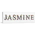 thumbnail image 1 of ARTCANVAS JASMINE Girls Name Room Decor Canvas Art Print - Size: 60" x 20" (1.50" Deep), 1 of 9
