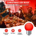 thumbnail image 4 of Bombilla roja de 5 W, luces nocturnas de colores, porche, guirnalda de luces navideñas, decoración, fácil de instalar, varias aplicaciones, paquete de 6, 4 of 5
