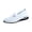 White -DE48, variant on Domzle Women's Woven Orthopedic Walking Shoes with Soft Arch Support Mesh Comfort Non-Slip on Walking Sneakers Dark Gray
