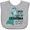 AC-Heather Grey, variant on Inktastic I Wear Teal for My Grandma Boys or Girls Baby Bib