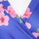 thumbnail image 5 of Vestido de fiesta floral para mujer, vestido de noche de manga larga, vestido cruzado, vestido de verano, vestido de fiesta, vestidos de cóctel METRO, 5 of 7