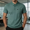 thumbnail image 2 of Oalirro Men's Short Sleeve Polo Shirt | Casual Slim Fit Tee with Collar & Chest Pocket for Daily, 2 of 8