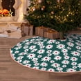 thumbnail image 5 of Sikiie Daisies Flowers Nativity Christmas Tree Skirt, Jesus Christian Winter Holiday Tree Mat Decoration(30-48IN)48", 5 of 6