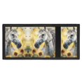 thumbnail image 4 of FUIALDOLG Kids Trifold Wallet White Horse Butterfly Art Compact Trifold Card Wallet for Outdoor, Polyester Foldable Youth Wallet, 4 of 6