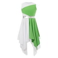 thumbnail image 3 of Lejafay Girls Shiny Ballet Dance Praise Lyrical Dress Kids Sleeveless Irregular Modern Contemporary Light Green 12, 3 of 7