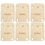 StewMac Neck Shims for Guitar, Shaped, 1 degree - 6-pack