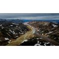 thumbnail image 2 of Bian, James 32x20 Black Ornate Wood Framed with Double Matting Museum Art Print Titled - Iceland RIVer To, 2 of 4