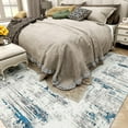 thumbnail image 3 of Modern Abstract Area Rug Carpet X Rugs for Living RoomMachine Washable Rugs for Bedroom Dining Living Room Rug Grey MultiColor, 3 of 6