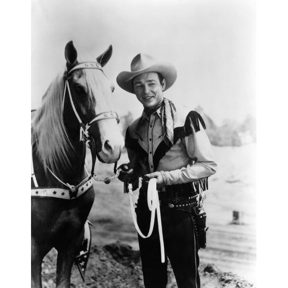 Trigger Roy Rogers Ca. 1940S Photo Print (8 x 10)