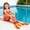 Orange, variant on Swimsuit for Girls Size 3-4Y Kids Mermaid Rainbow Scale Tail Design One Piece Swimsuit Girls Bathing Suit