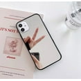 thumbnail image 2 of Sparkling Crystal Makeup Mirror Plating Soft Case for iPhone 14 Plus - Black Bumper Shockproof Protection Cover, 2 of 6
