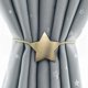 thumbnail image 4 of Paquete de 2 alzapaños magnéticos para cortinas de metal con imán para decoración del hogar y la oficina (bronce, estrella), 4 of 5
