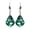 Blue, variant on Leaf-Shape Crystal Earrings, Fashion Crystal Shining Drop Earrings, Alloy Hypoallergenic Jewelry for Women Daily Life Wedding Party Banquet Gift, Purple