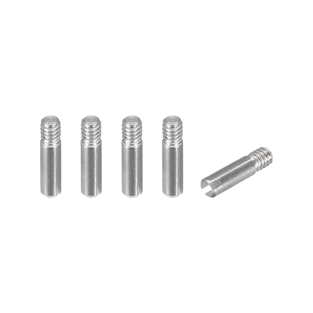 Unique Bargains 5Pack M2 x 8mm Slotted Cylindrical Pin 304 Stainless Steel Dowel Locating Pin